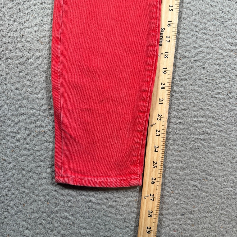 Alice Olivia Jeans Womens 29 (28x26) Red Stretch Good High Rise Ankle Skinny - Picture 8 of 10